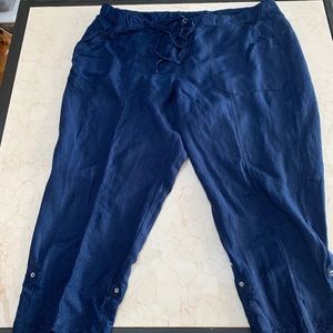Lane Bryant Linen Blend Capri Pants